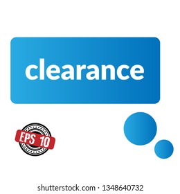 clearence sign,label.clearence speech bubble. try now tag sign,banner