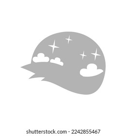 clearing icon, ecology, vector illustration