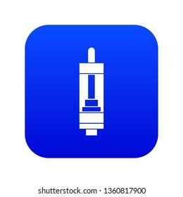 Clearomizer for cigarette icon digital blue for any design isolated on white vector illustration