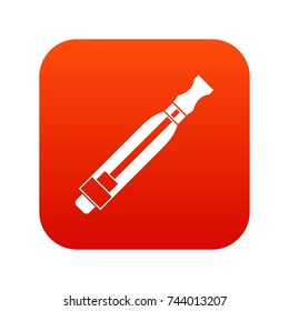 Clearomizer icon digital red for any design isolated on white vector illustration