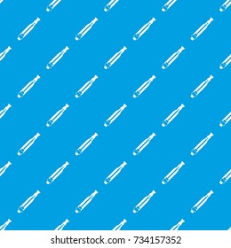Clearomizer pattern repeat seamless in blue color for any design. Vector geometric illustration
