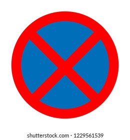 Clearway sign vector