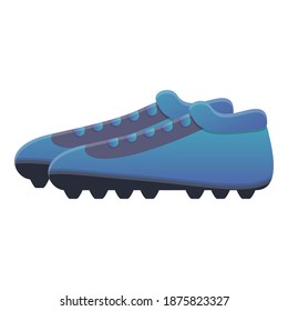 Cleat football boots icon. Cartoon of cleat football boots vector icon for web design isolated on white background