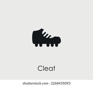 Cleat vector icon. Symbol in Line Art Style for Design, Presentation, Website or Mobile Apps Elements, Logo. Cleat symbol illustration. Pixel vector graphics - Vector