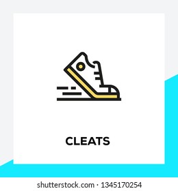 CLEATS LINE ICON SET