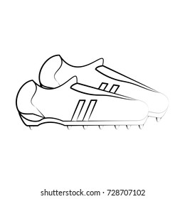 cleats shoes football soccer icon image 