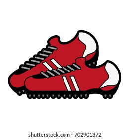 cleats shoes soccer or football related icon image