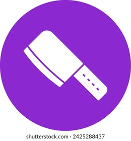 Cleaver Glyph Circle Style Icon