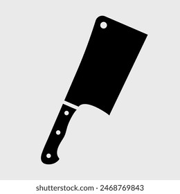 Icono de Cleaver. Ilustración vectorial Chopper aislada. Símbolo de cuchillo de chef. Signo de hoja de carnicero.