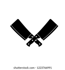 Cleaver icon, logo on white background