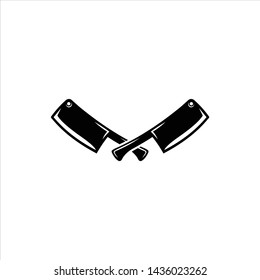 Cleaver icon, logo on white background