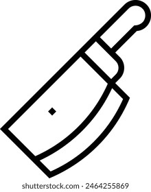 cleaver icon. Thin linear style design isolated on white background