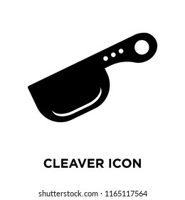 Cleaver icon vector isolated on white background, Cleaver transparent sign , food symbols