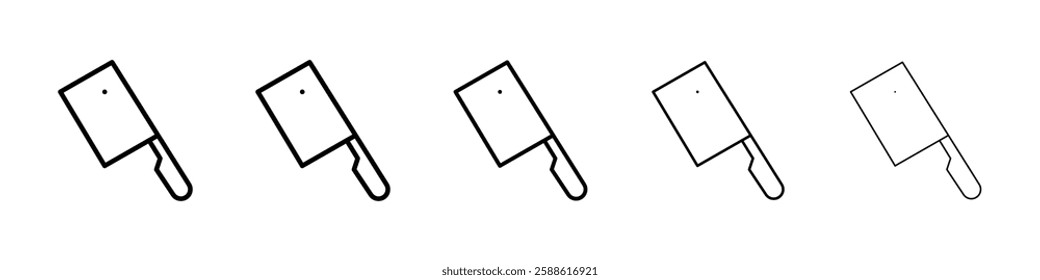 Cleaver icon Vector logo sign