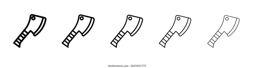 cleaver icon vector thin outline style sign