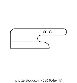 Cleaver knife icon design. isolated on white background. vector illustration