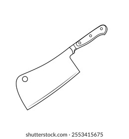 Cleaver knife illustration [Kinds of Knives]