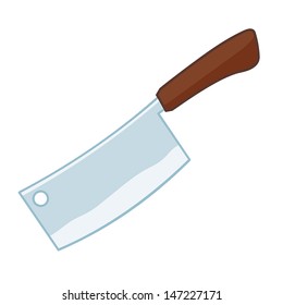 faca de cutelo ilustração isolada no fundo branco