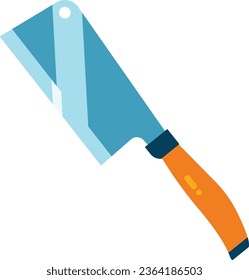 cleaver knive kitchen flat illustration