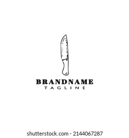 cleaver logo cartoon design template icon black modern isolated vector simple