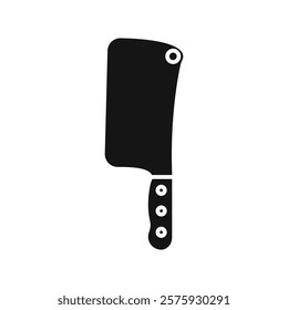 Cleaver for meat icon Simple thin line flat symbol