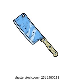 Cleaver - retro vector illustration

