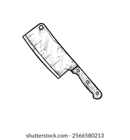 Cleaver - retro vector illustration
