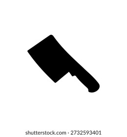 Cleaver silhouette icon vector illustration.