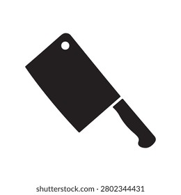 Cleaver silhouette vector flat illustration design.
