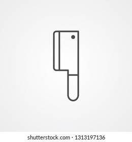 Cleaver vector icon sign symbol