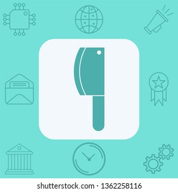 Cleaver vector icon sign symbol