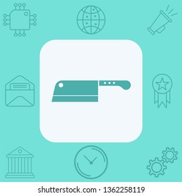 Cleaver vector icon sign symbol