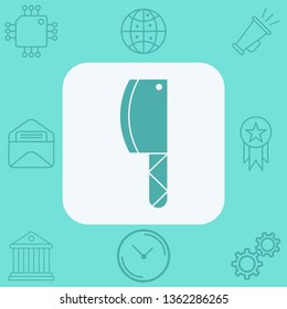 Cleaver vector icon sign symbol