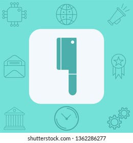 Cleaver vector icon sign symbol