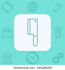 Cleaver vector icon sign symbol