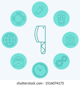 Cleaver vector icon sign symbol