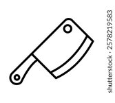 Cleaver Vector Line Icon Design