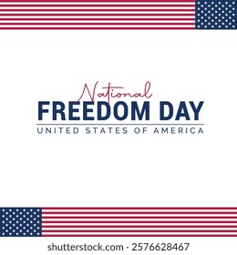 Clebrating national freedom day vector