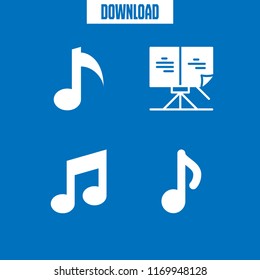 clef icon. 4 clef vector set. sheet music and musical note icons for web and design about clef theme