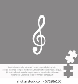 Clef  icon Vector design.