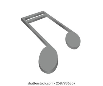  Clef mark sign 3D. vector