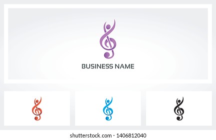 Clef Music Melody Conductor Logo