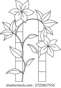 Clematis Climbing Trellis Malvorlagen - Blumen-, Garten- und Naturkunst