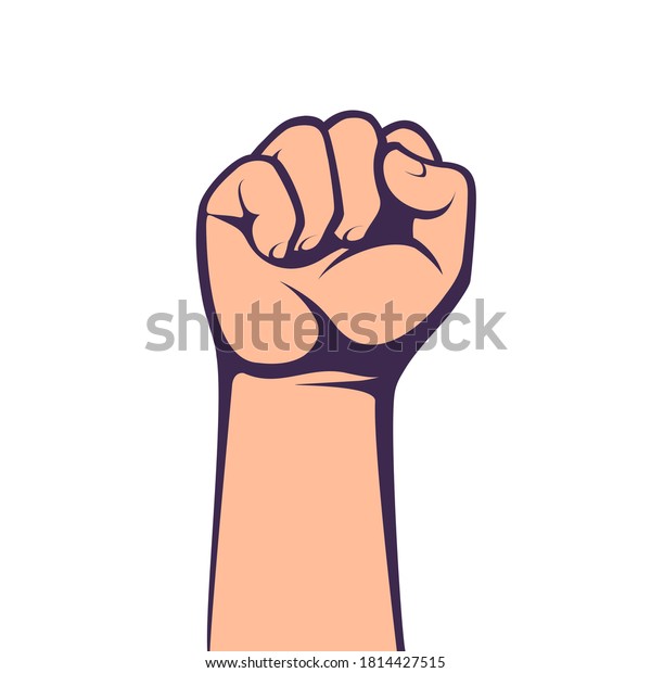 Clenched Fist Held High Protest Concept Stock Vector Royalty Free 1814427515 Shutterstock 9599