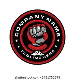 clenched fist power icon logo vector, design inspiration, vector