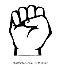 Clenched hand symbol