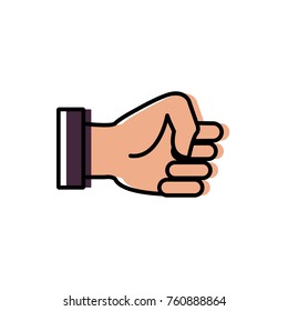 Clenched hand symbol