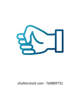 Clenched hand symbol