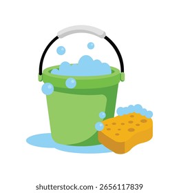 Cubo De Limpieza Icono De Vector Plano Eps 10 Archivos