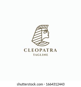 Plantilla de diseño del logotipo Queen Cleopatra 